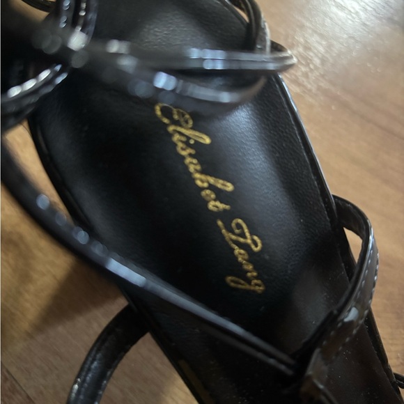 Black Strappy Heeled Sandals Size 9 - Picture 8 of 10